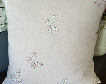 Handmade Cushion in Laura Ashley Bella Butterfly perfect for Children’s room butterflies, girls room