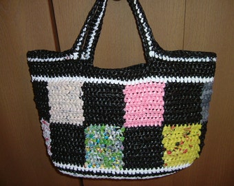 Large Tote Bag - made from PLARN (yarn made from plastic bags)