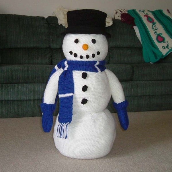 Large Crochet Snowman Pattern Etsy