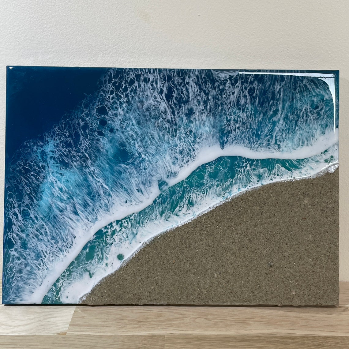 Beach wall art resin wall art home decor beach theme beach Etsy