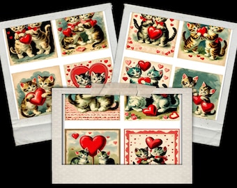 Vintage Valentijnskatjes