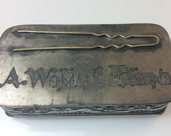 Box, Vintage Vanity Box, Womans Friend Box, Collector Box, Womans Friend Vintage Box
