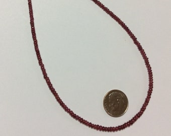 Beads, Ruby beads, Smoothe RUBY Rondelles, Ruby, Birthstone Ruby, Graduated Ruby beads, Ruby beads, Gemstone Ruby