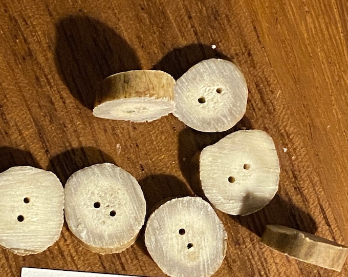 Buttons, Antler Buttons, Natural Buttons, Deer Antler Buttons, Natural Rustic Antler Buttons