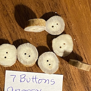 Botones, Botones de asta, Botones naturales, Botones de asta de ciervo, Botones de asta rústica natural