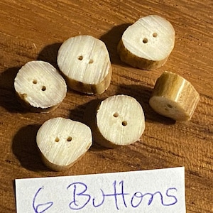 Botones, Botones de asta natural, Botones rústicos, Botones de asta, Botones hechos a mano