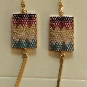 Earrings, Micro Pave Earrings, Micro Pave, Gold filled earrings, Cubic Zirconia set earrings, geometric style earrings