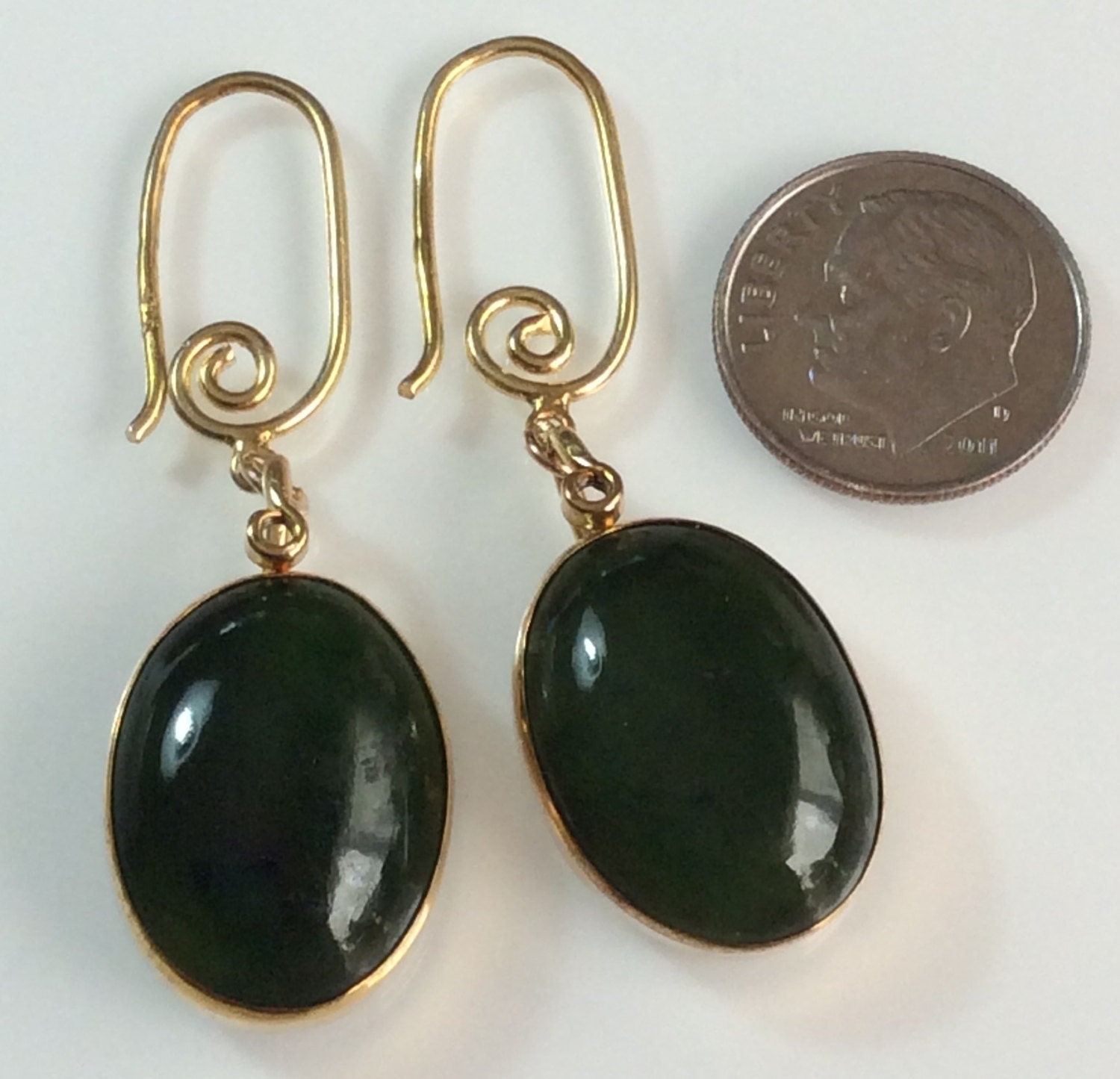 Nephrite earrings Outlet