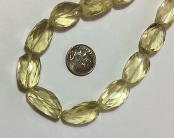 Beads, Yellow Quartz, Faceted Quartz, Natural color quartz, Yellow Quartz, Quartz beads, Faceted Quartz nuggets, Chunky quartz