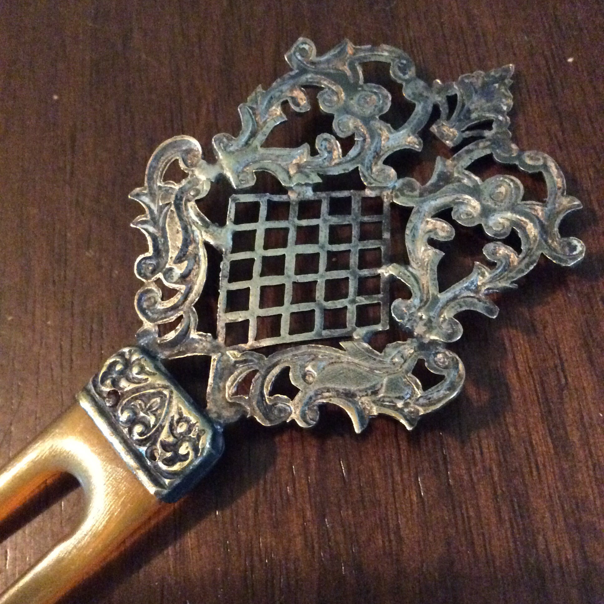 Vintage Sterling Hair Pin Sterling Hair Stick Vintage Sterling