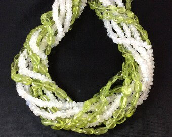 Beads, Peridot and Rainbow Moonstone beads, Peridot, Birthstone beads, Rainbow Moonstone, DIY Gemstone beads, Peridot and Rainbow Moonstone