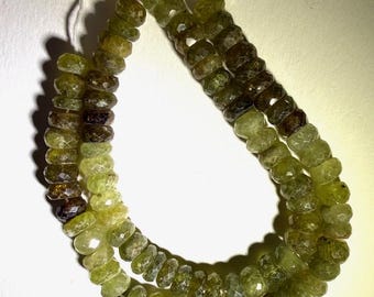 Phrenite beads, Faceted Phrenite, Gemstone Beading, Multi colored Phrenite, Gembeads