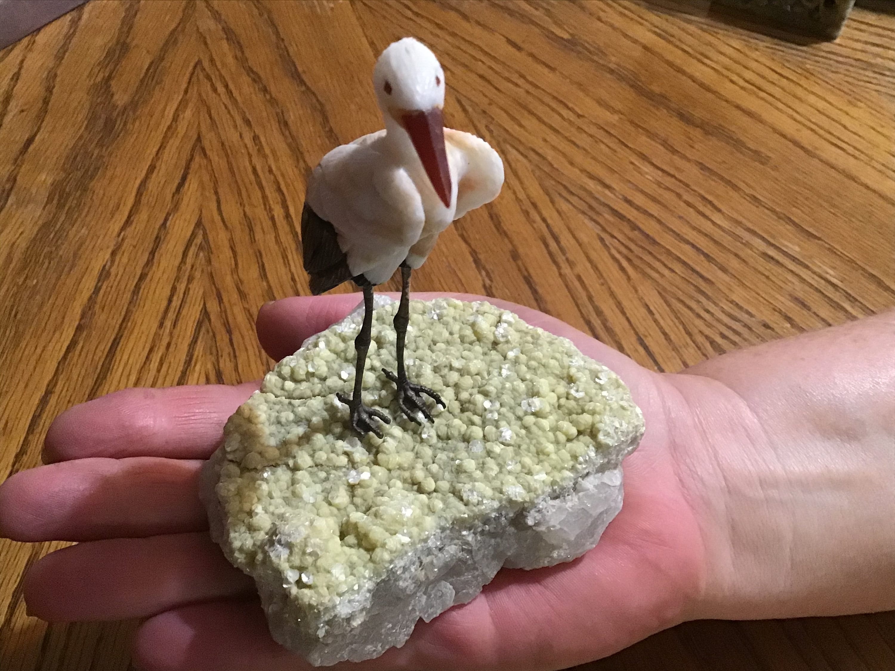 Carving, Gemstone Bird, Carved Gem Bird, Gemstone figure, Gemstone