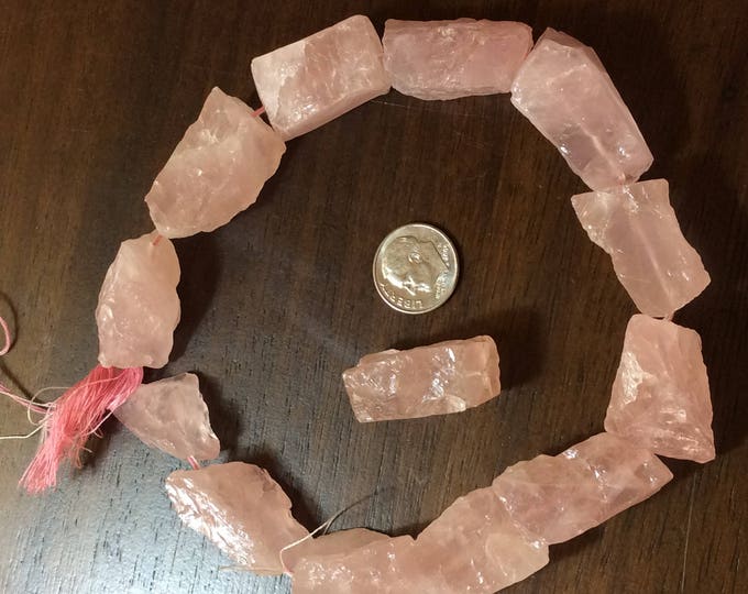 Beads, Rose Quartz, Natural Rough Rose Quartz Beads, Rose Quartz Gemstone beads, Rose Quartz beads, Natural Rose Quartz