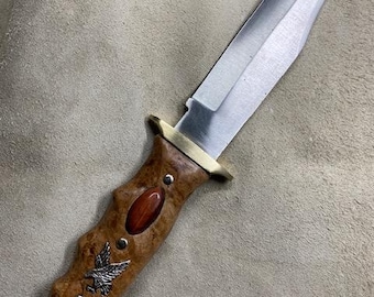knife, Bowie style, Bowie, Hunting, Inlaid hunting knife