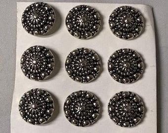 Vintage Austrian Buttons, Antique buttons, Buttons for sewing or jewelry, Intricate buttons