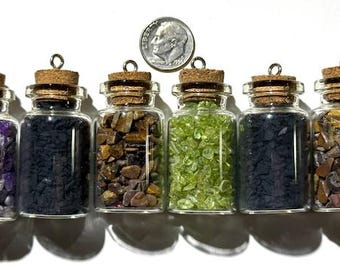 Gemstone inlay chips, Inlay chips, Healing stones, Peridot, Tigereye, Shunghite, Amethyst, Genuine Gemstones,