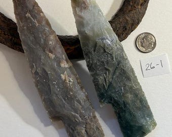 Knapped Knife blades, Hand Knapped gemstone knife blade. Hand Knapping