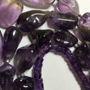 Beads, Amethyst and Ametrine, Amethyst and Ametrine Heishe and nuggets, Amethyst, BEADS, Ametrine, DIY beads, Purple Amethyst, Ametrine