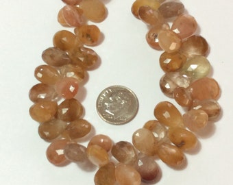Beads, Red Rutillated Quartz, Red Hair Quartz, Faceted Quartz, Red Quartz, Quartz Broillites, Rutillated Quartz, Quartz beads
