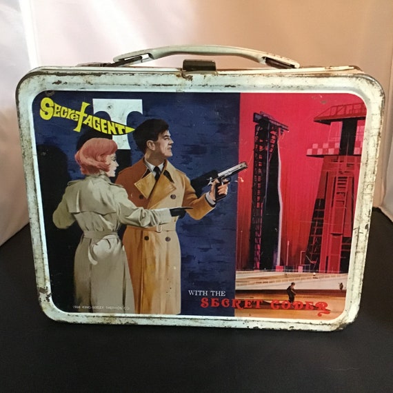 Vintage Secret Agent Man Metal Lunchbox: 1960s Collectible