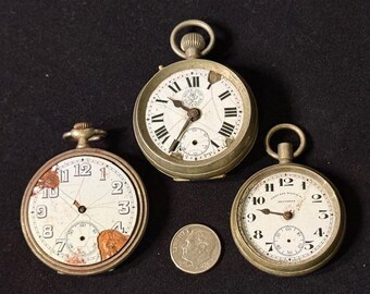 Antique Watches, Components, Steampunk components, Vintage watches as components