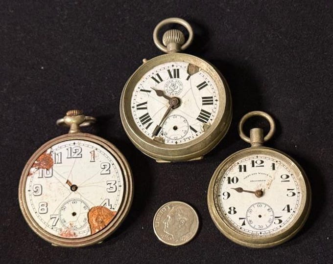 Antique Watches, Components, Steampunk components, Vintage watches as components