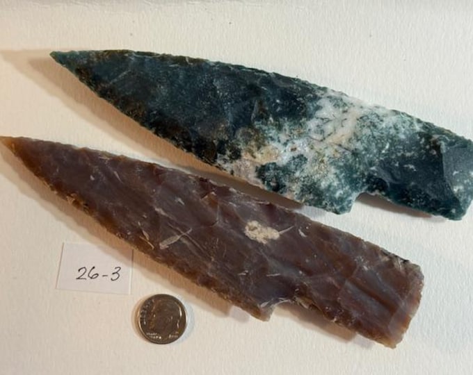 Hand knapped knife blades, Gemstone knapped blades, Gemstone Knapping, Knife blades for crafting