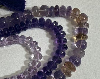Beads, Amethyst bead strands, Amethyst Faceted and smoothe beads
