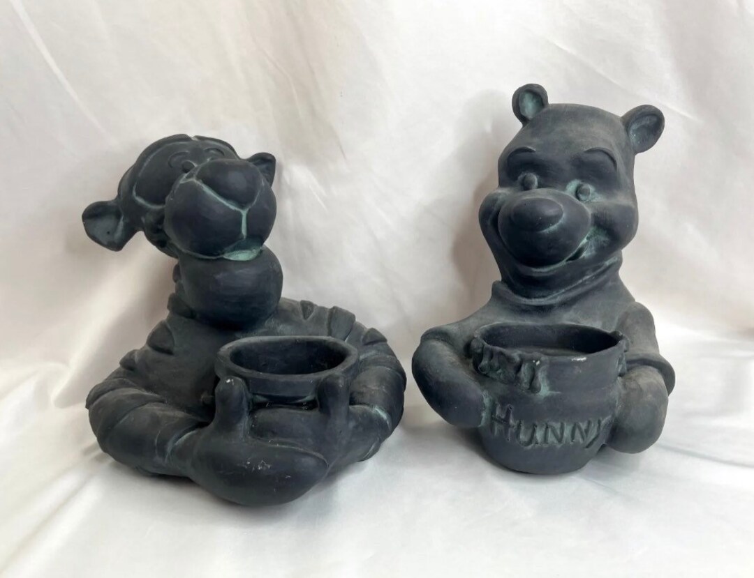 Disney Winnie the Pooh & Tigger Garden Statues Heavy Cast Etsy