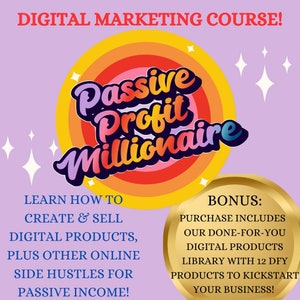 digital marketing course with master resell rights for 100% profit. learn how to make passive income online. learn how to get paid for amazon reviews, Amazon KDP, TikTok shop, monetizing Facebook and more. Learn social media marketing, Pinterest.