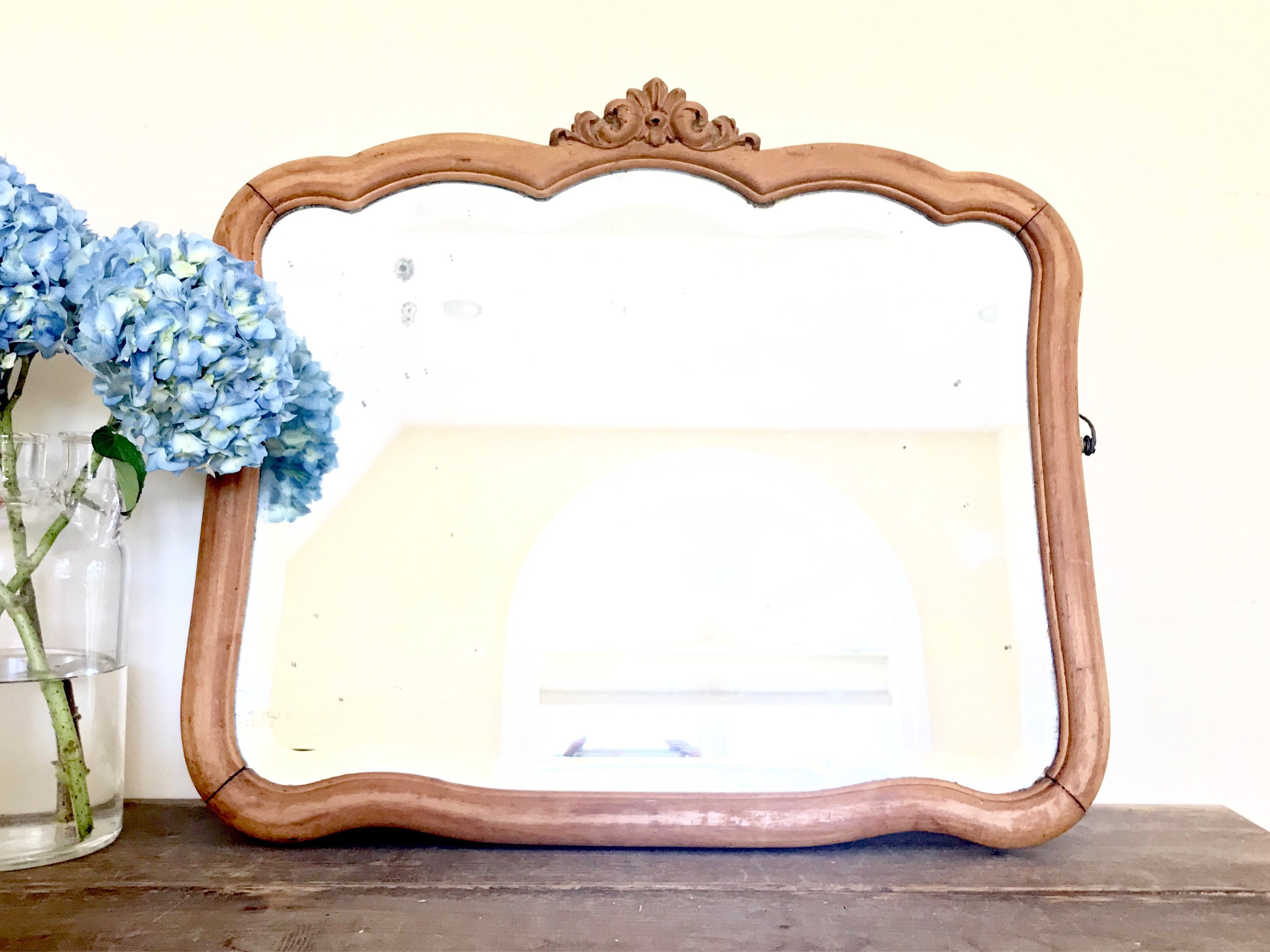 For Michelle Antique Beveled Glass Mirror Colonial
