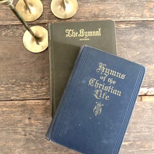 Vintage Hymnals / Vintage Hymn Books / Vintage Book Stack / Vintage Religious Music Books