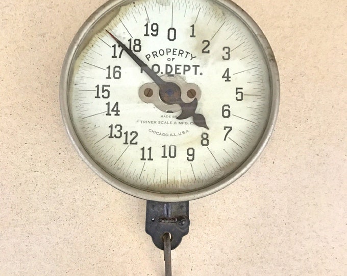 Vintage Post Office Scale / Hanging Postal Scale / Industrial Etsy