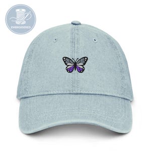 Denim Butterfly Hat - Etsy display picture 1