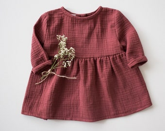 Simple Baby Girl Dress (Organic Cotton)