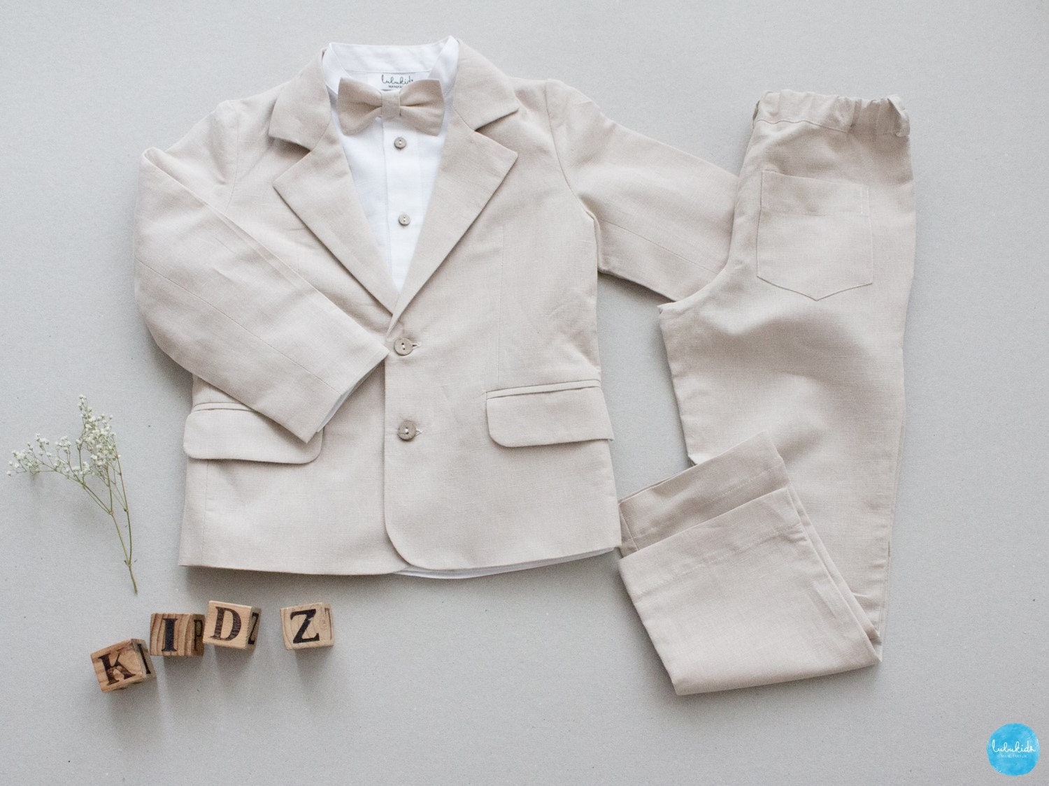 White Linen Blazer Boys