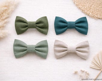 SALE - Leinen Kinderfliege, Jungen Ringträgeroutfit, Hochzeitsanzug, Taufaccessoires, Babyfliege, Jungenfliege, Taufoutfit