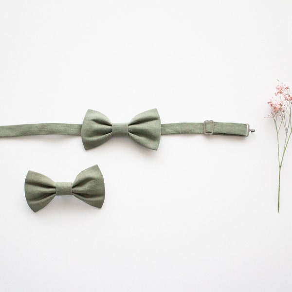 baby boy bow tie, kids bow tie, linen bow tie linen baptism bow tie, ring bearer outfit