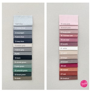 Cotton corduroy fabrics in 28 colors - sold by the meter