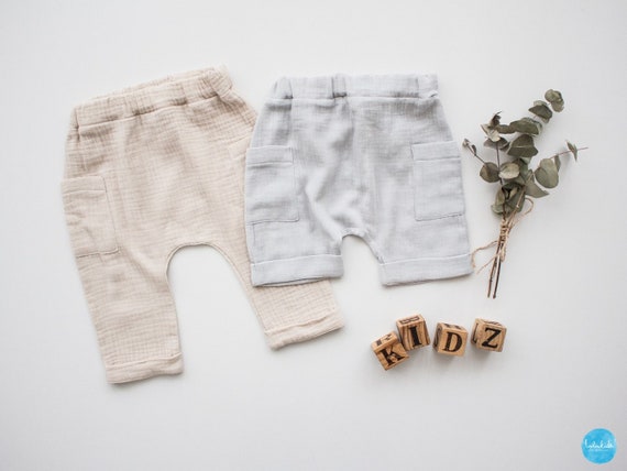 Pants Shorts With Pockets organic Cotton | Etsy