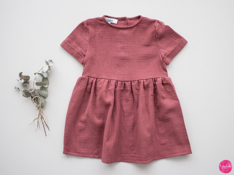 Baby Girl Dress Muslin Dress organic Cotton Etsy