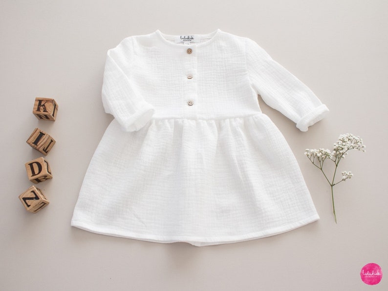 Baby Girl Dress Muslin Dress organic Cotton Etsy