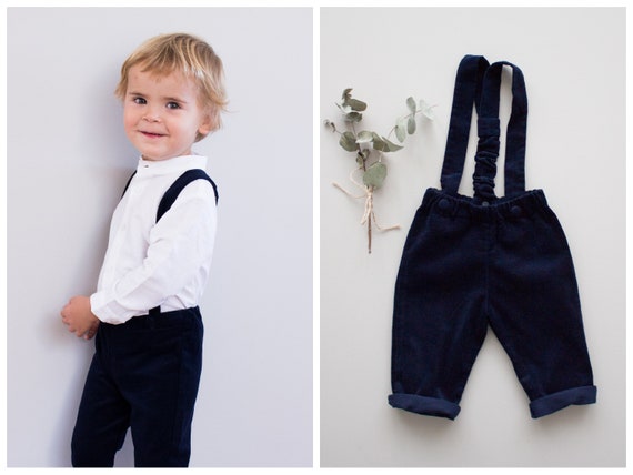 baby boy pants with suspenders