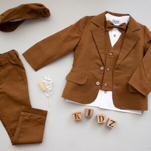 Wedding Two-piece Suit ( Shirt Pants Bow Tie ) Kids Boys Ring Bearer Suits Long Sleeve