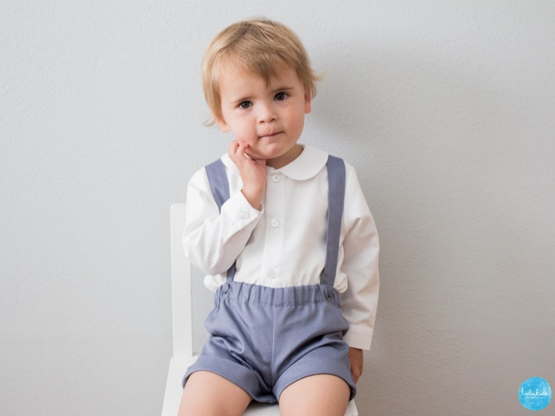 baby boy dress shorts with suspenders