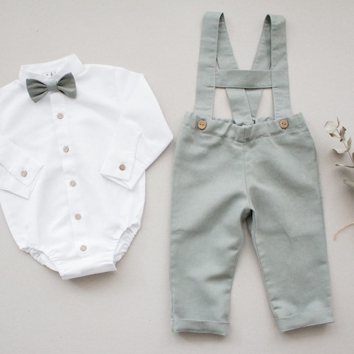 sage green newborn outfit
