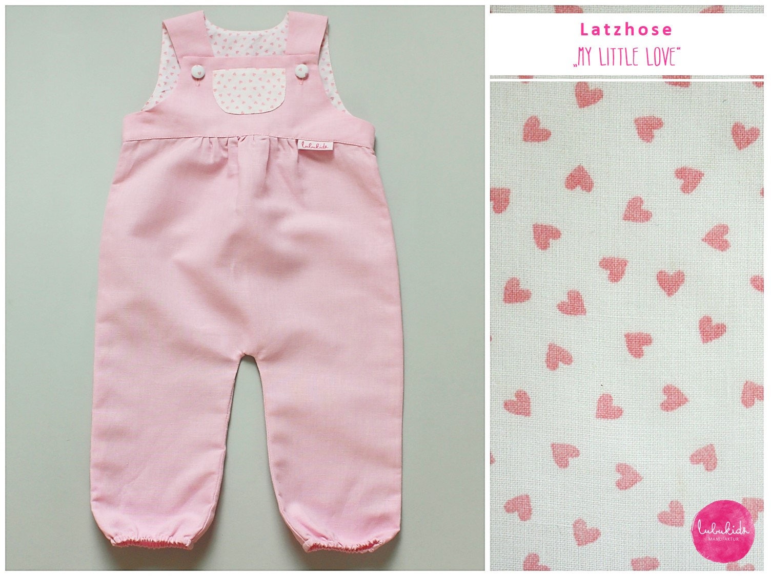 pink linen dungarees