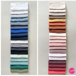 Sold by the meter - Muslin fabrics - Double Gauze - 100% cotton (organic)