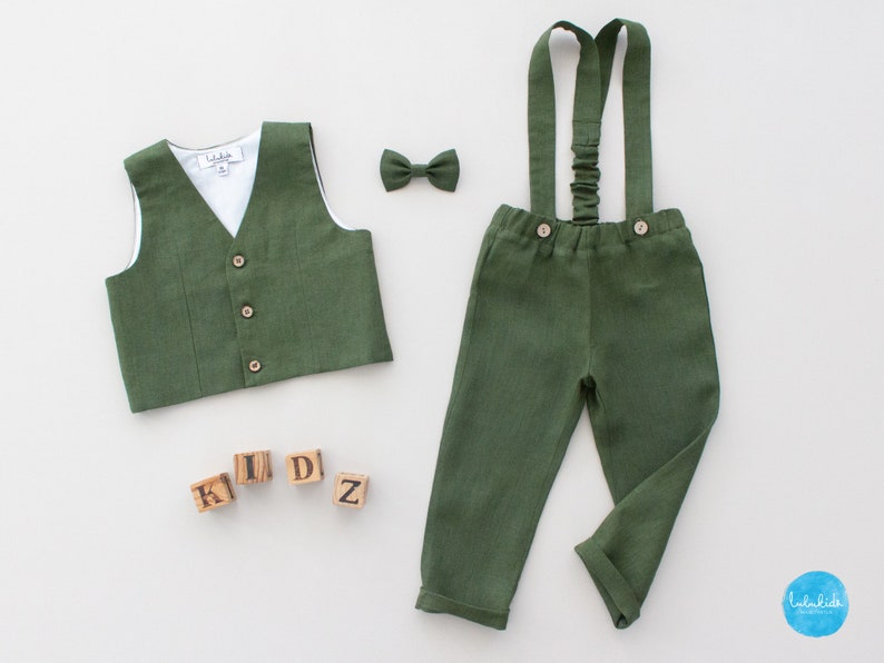 Sage Green Ring Bearer Outfit Toddler Boy Outfit Page Boy Etsy